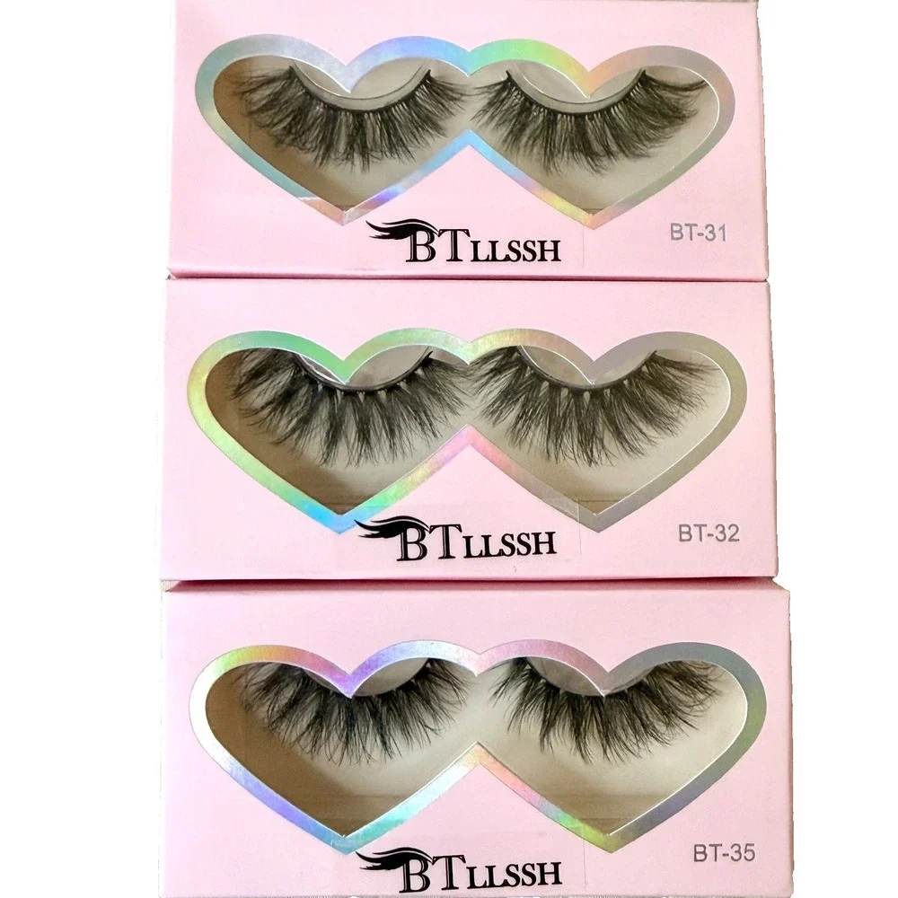 27 Pair BTLLSSH False Reusable Eyelashes - 3 styles